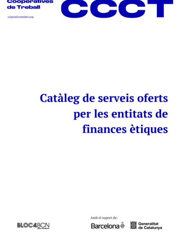Catàleg de serveis de les entitats de finances ètiques 2026
