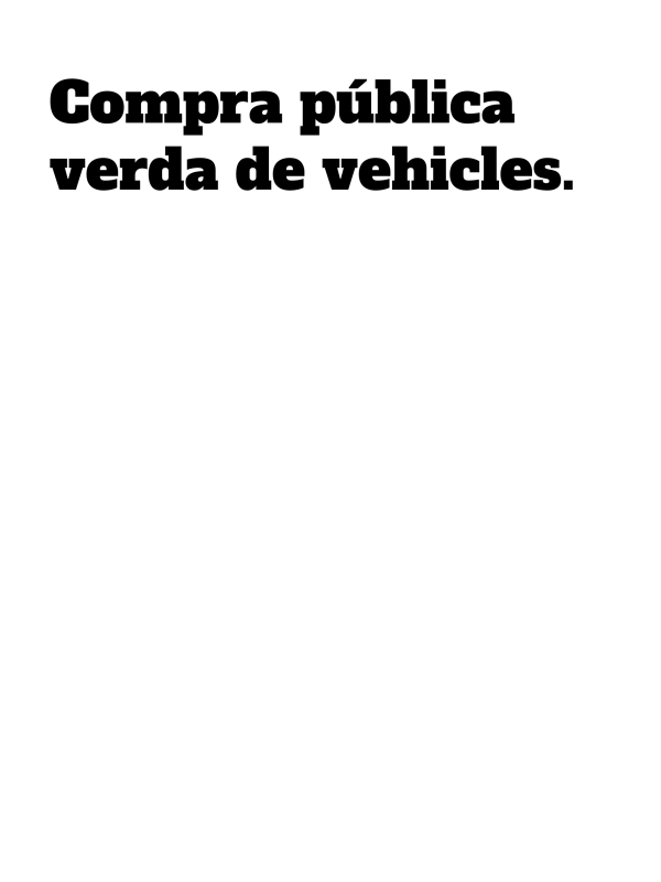Compra pública verda de vehicles