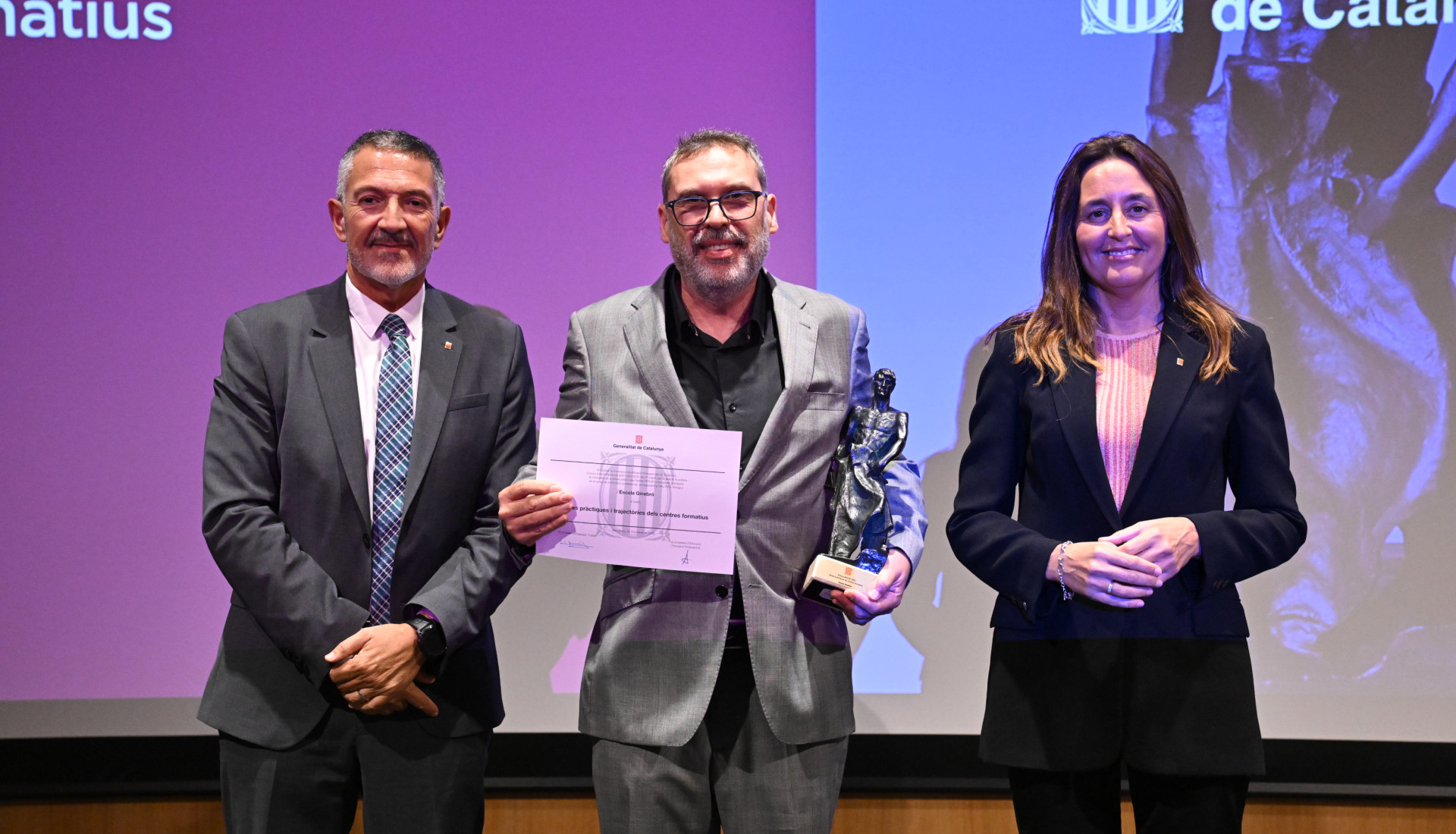 Escola Ginebró rep el Premi FPCAT a les bones pràctiques en formació professional